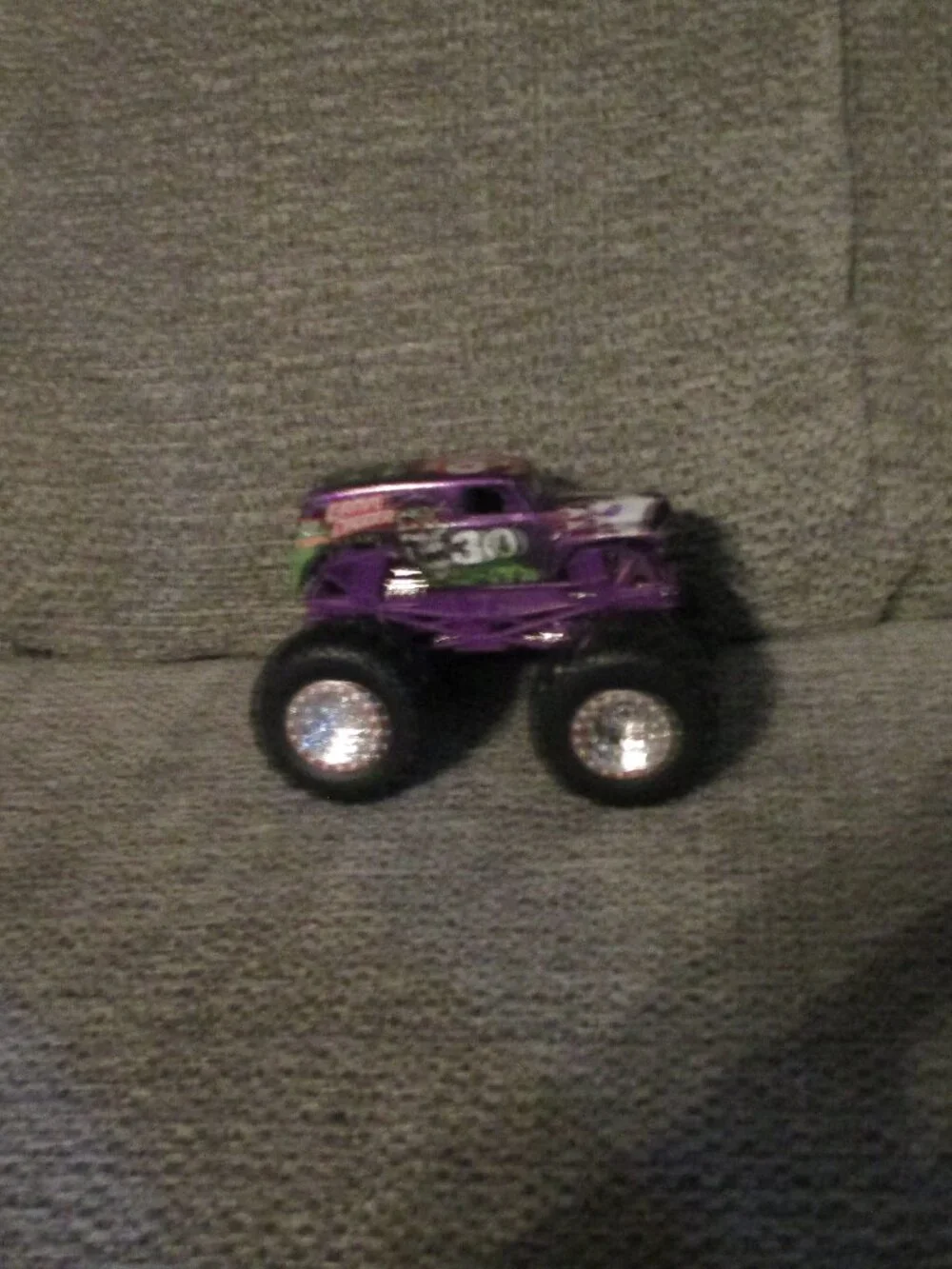 HTF All Purple Monster Jam Grave Digger 30th Anniversary 1:64 Scale Die-Cast